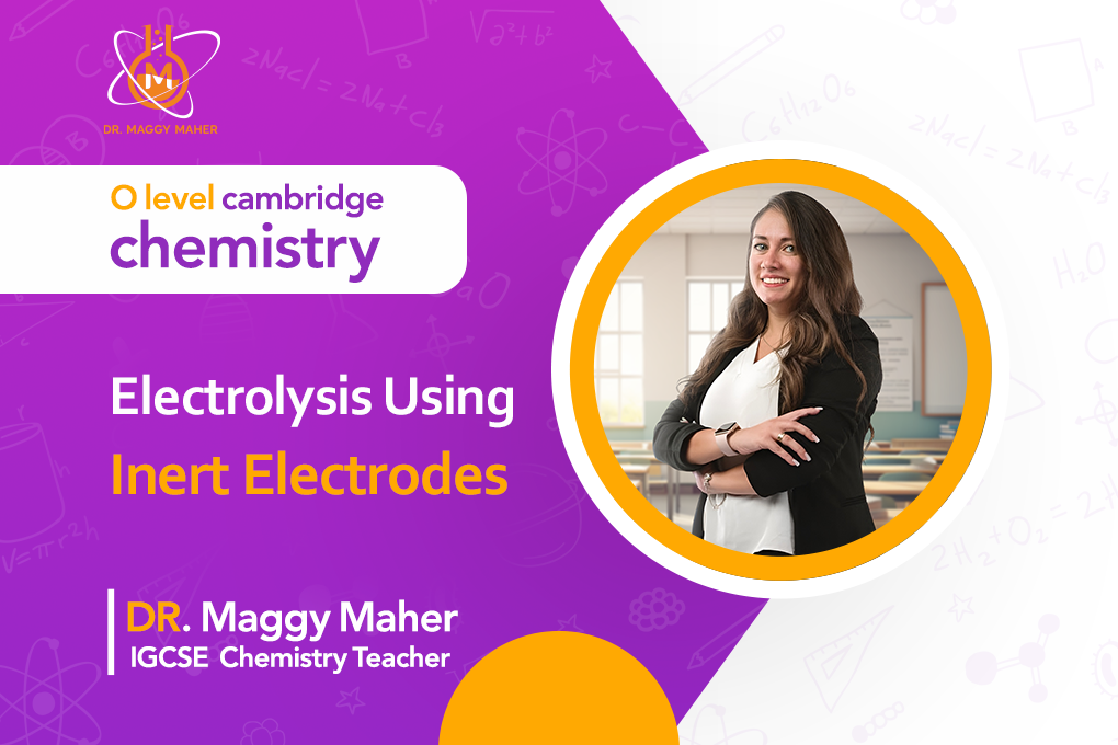 Electrolysis using inert electrodes