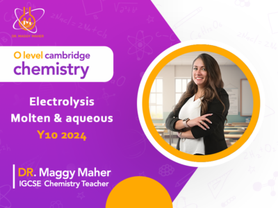 Electrolysis Molten and aqueous y10 2024